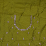 Greenish Brown Tissue Saree With Bandhani Work