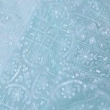 Pastel Blue Georgette Fancy Saree With Thread Work