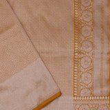 Turmeric Yellow Banarasi Silk Saree With Jaal