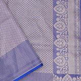 Scanoi Blue Banarasi Tissue Saree With Meenakari Design