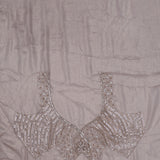 Pastel Gold Fancy Tissue Saree With Floral Embroidery