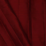 Red Kanjivaram Silk Saree With Horizontal Stripes