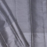 Silver Kanjivaram Tissue Saree With Zari Work