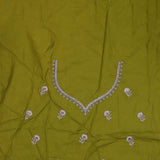 Tea Green Georgette Saree With Fancy Border