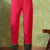 Classic Pink Rayon Solid Anarkali Set