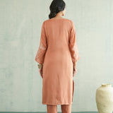 Rust Petal Trail Kurti