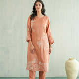 Rust Petal Trail Kurti