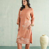 Rust Petal Trail Kurti