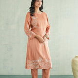 Rust Petal Trail Kurti
