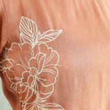 Rust Petal Trail Kurti