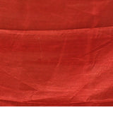 Deep Red Checkered With Multicolor Floral Motif Border Designer Saree