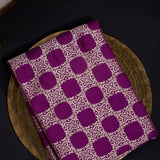 Magenta Banarasi Silk Saree With Gold Trellis Weave & Green Piping Border