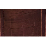 Deep Wine Purple Dotted Weave With Floral Leaf Border Designer Saree