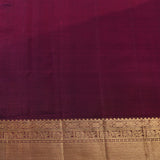Majestic Maroon & Gold Floral Woven Kanjivaram Saree