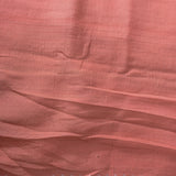 Peach Banarasi Silk Saree With Silver All-Over Floral Weave & Multicolour Lotus Motifs