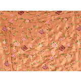 Rose Gold With Butterfly And Floral Motif Border Designer Saree