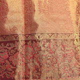 Wine And Gold Dual Tone Meenakari Floral Jaal Pure Silk Kanjivaram Saree With Heavy Woven Border