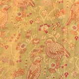 Exquisite Olive Green And Gold Kanjivaram Silk Saree With Elegant Floral Weaving