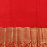 Classic Cream & Red Bridal Kanjivaram Silk Saree