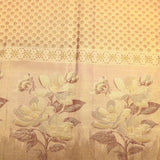 Cream Gold Dual Tone Zari Meenakari Floral Jaal Pure Silk Kanjivaram Saree With Contrast Red Border