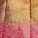 Elegant Gold & Pink Kanjivaram Silk Saree