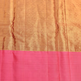 Elegant Gold & Pink Kanjivaram Silk Saree
