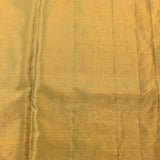 Orange And Gold Dual Tone Zari Meenakari Floral Jaal Pure Silk Kanjivaram Saree With Contrast Pink Border