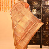 Regal Copper Gold Traditional Kanjivaram Tissue Silk Saree