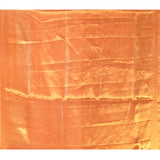 Mint Green With Coral Orange Border On Kanjivaram Tissue Silk Saree