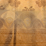 Gold And Maroon Dual Tone Zari Paisley Jaal Pure Silk Kanjivaram Saree With Contrast Maroon Border