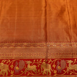 Royal Red & Gold Shikargah Handloom Silk Saree