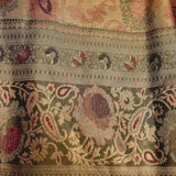 Opulent Maroon & Gold Woven Banarasi Silk Saree