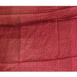 Maroon Checkered With Scattered Parrot Motif Designer Saree