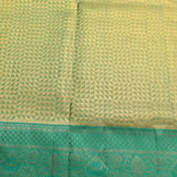 Mauve Pink And Teal Green Gold Zari Geometric Jaal Pure Silk Kanjivaram Saree With Contrast Pallu And Border