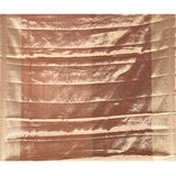 Sophisticated Metallic Mauve-Brown Kanjivaram Silk Saree With Circular Butti Motifs