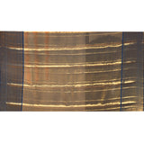 Silver Blue Floral Jaal Kanjivaram Tissue Saree With Blue Border