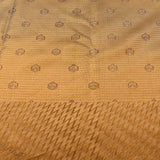Mustard Gold Meenakari Bird And Floral Jaal Pure Silk Kanjivaram Saree With Heavy Shikargah Woven Border