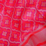 Vibrant Hot Pink Banarasi Saree With Intricate Jacquard Weave