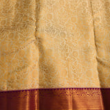 Ivory & Magenta Royal Kanjivaram Silk Saree