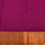 Ivory & Magenta Royal Kanjivaram Silk Saree