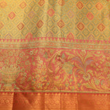 Opulent Copper-Gold Kanjivaram Silk Saree