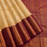 Elegant Off-White & Magenta Royal Kanjivaram Saree