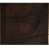 Black Checkered With Multicolor Floral Motif Border Designer Saree