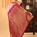 Baby Pink With Butti Kanjivaram Silk Saree