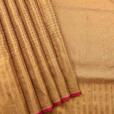 Minimalist Golden-Hued Kanjivaram Silk Saree