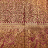 Ethereal Peach Butterfly Motif Silk Saree