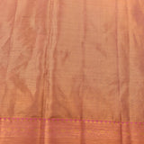 Golden Lattice & Rose Floral Kanjivaram Silk Saree
