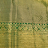 Regal Pink & Green Geometric Brocade Kanjivaram Saree