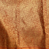 Mustard Gold Floral Vine Kanjivaram Silk Saree