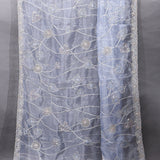Lavender Embellished Organza Designer Saree